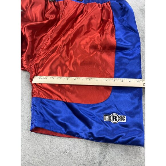 Ringside Mens m Satin Boxing Shorts Red Blue White Sport Training Athletic MMA - Picture 8 of 10